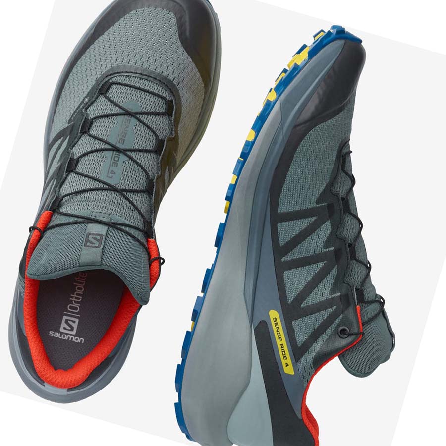 Salomon SENSE RIDE 4 GORE-TEX INVISIBLE FIT Erkek Patika Koşu Ayakkabısı Zeytin Yeşili | TR 3518FDN